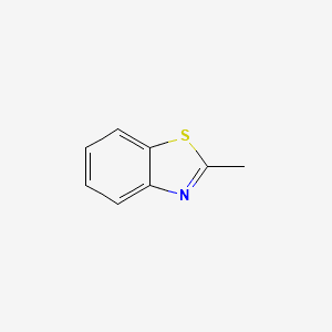 Benzothiazole, 2-methyl- 분자 구조