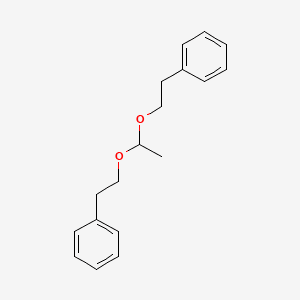 Benzene, 1,1'-[ethylidenebis(oxy-2,1-ethanediyl)]bis- 분자 구조