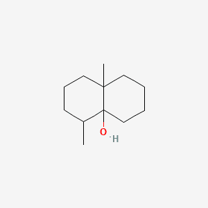 4a(2H)-Naphthalenol, octahydro-4,8a-dimethyl- 분자 구조