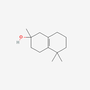 2-Naphthalenol, 1,2,3,4,5,6,7,8-octahydro-2,5,5-trimethyl-,(S)- 분자 구조