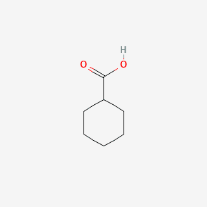 Cyclohexanecarboxylic acid 분자 구조