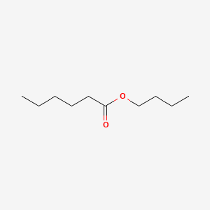 Hexanoic acid, butyl ester 분자 구조