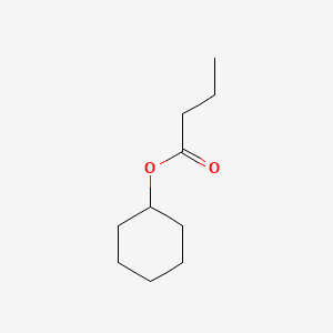 Butanoic acid, cyclohexyl ester 분자 구조