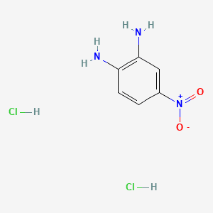 1,2-Benzenediamine, 4-nitro-, dihydrochloride 분자 구조