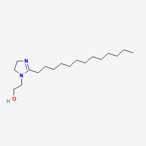 MYRISTYL HYDROXYETHYL IMIDAZOLINE 분자 구조