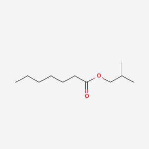 ISOBUTYL HEPTYLATE 분자 구조