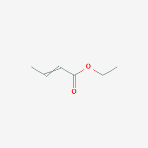 2-Butenoic acid, ethyl ester 분자 구조