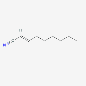 3-METHYLNON-2-ENENITRILE 분자 구조