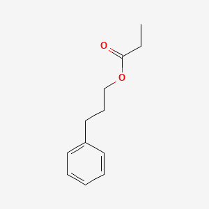Benzenepropanol, propanoate 분자 구조