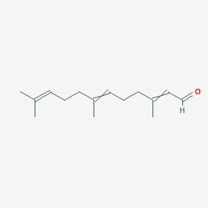 2,6,10-Dodecatrienal, 3,7,11-trimethyl- 분자 구조