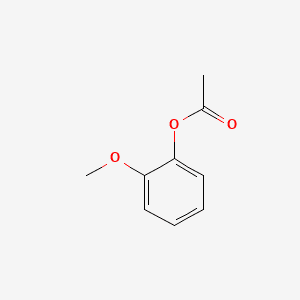 Phenol, 2-methoxy-, acetate 분자 구조