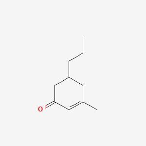 3-METHYL-5-PROPYL-2-CYCLOHEXENONE 분자 구조
