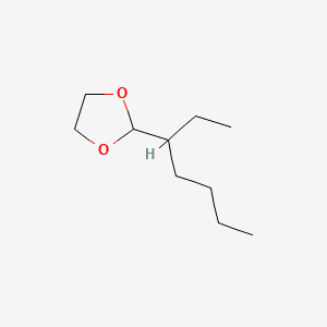 2-ETHYLPENTYL-1,3-DIOXOLANE 분자 구조