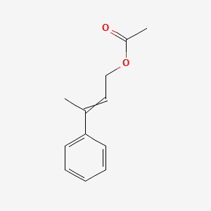 GAMMA-METHYLCINNAMYL ACETATE 분자 구조