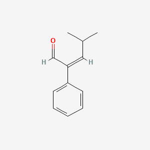 4-METHYL-2-PHENYL-2-PENTENAL 분자 구조