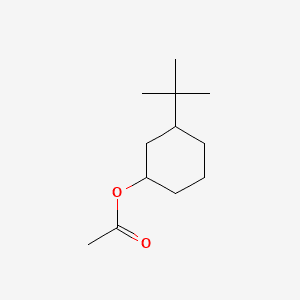 3-TERT-BUTYLCYCLOHEXYL ACETATE 분자 구조