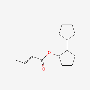 BICYCLOPENTYLYL BUTENOATE 분자 구조