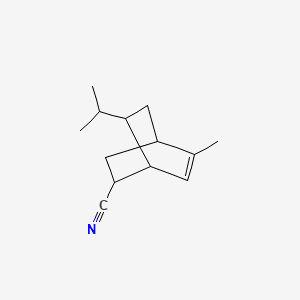 7-ISOPROPYL-5-METHYLBICYCLOOCTENE-2-CARBONITRILE 분자 구조