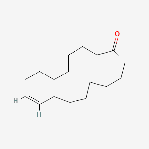 9-Cycloheptadecen-1-one, (Z)- 분자 구조