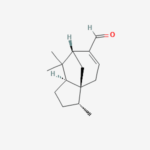 HEXAHYDRO-TRIMETHYL-METHANOAZULENE-6-CARBALDEHYDE 분자 구조
