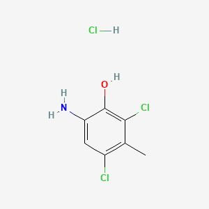 6-AMINO-2,4-DICHLORO-M-CRESOL HCL 분자 구조