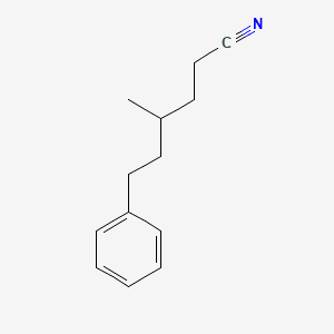 GAMMA-METHYLBENZENEHEXANENITRILE 분자 구조
