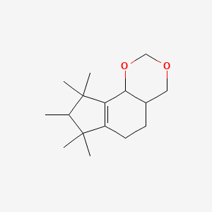 PENTAMETHYL OCTAHYDROINDENODIOXANE 분자 구조