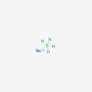 Borate(1-), tetrahydro-, sodium 분자 구조