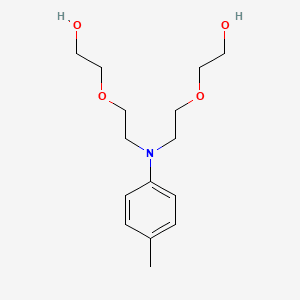 Poly(oxy-1,2-ethanediyl) .alpha.,.alpha.'-[[(4-methylphenyl)imino]di-2,1-ethanediyl]bis[.omega.-hydroxy- 분자 구조