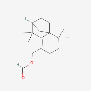HEXAHYDRO-TETRAMETHYL-METHANONAPHTHALENE-8-METHYL FORMATE 분자 구조