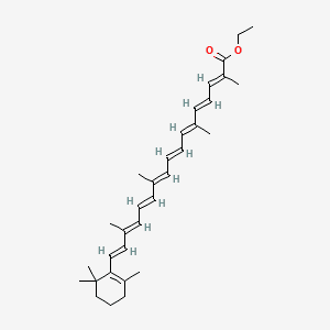 8'-Apo-.beta.,.pseudo.-carotenoic acid, ethyl ester 분자 구조