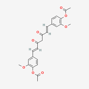 DIACETYLCURCUMIN 분자 구조