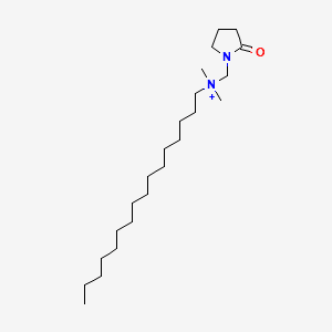 CETYL PYRROLIDONYLMETHYL DIMONIUM CHLORIDE 분자 구조