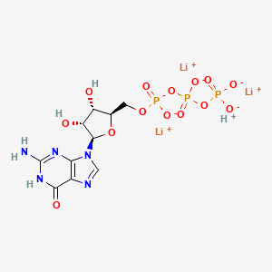 LITHIUM GUANOSINE TRIPHOSPHATE 분자 구조