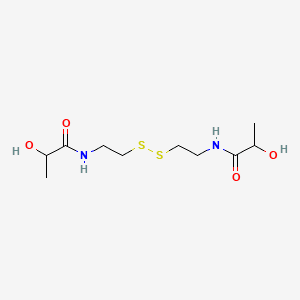 DITHIODIETHYL BIS-LACTAMIDE 분자 구조