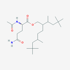 ISOSTEARYL ACETYL GLUTAMINATE 분자 구조