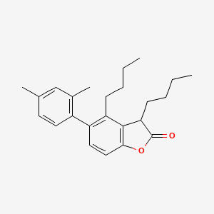 XYLYL DIBUTYLBENZOFURANONE 분자 구조
