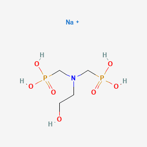 DISODIUM HYDROXYETHYLAMINO BISMETHYLPHOSPHONATE 분자 구조