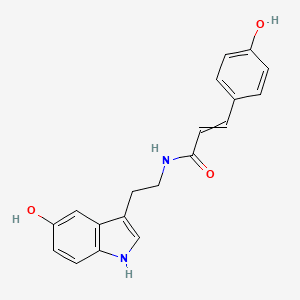 N-COUMAROYL SEROTONIN 분자 구조