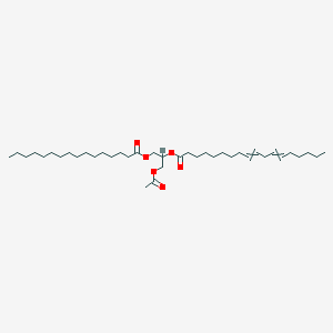 ACETIC/LINOLEIC/PALMITIC TRIGLYCERIDE 분자 구조