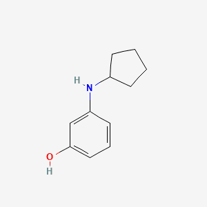 N-CYCLOPENTYL-M-AMINOPHENOL 분자 구조