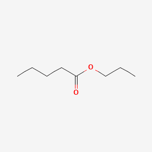 Pentanoic acid, propyl ester 분자 구조