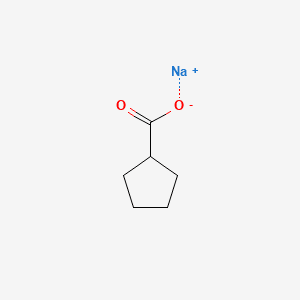 SODIUM CYCLOPENTANE CARBOXYLATE 분자 구조