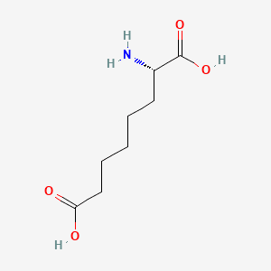 AMINOSUBERIC ACID 분자 구조
