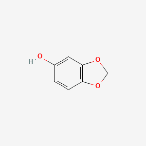 1,3-Benzodioxol-5-ol 분자 구조