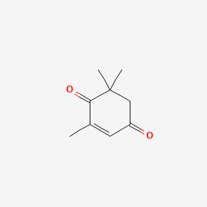 TRIMETHYL-2-CYCLOHEXENE-1,4-DIONE 분자 구조