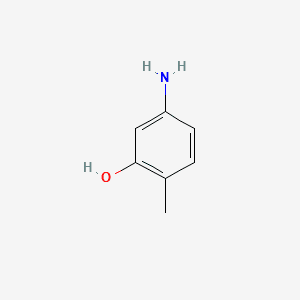 4-AMINO-2-HYDROXYTOLUENE 분자 구조