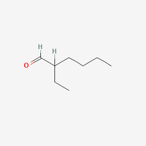 Hexanal, 2-ethyl- 분자 구조