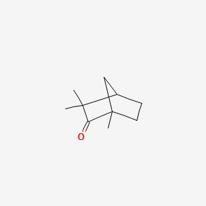 Bicyclo[2.2.1]heptan-2-one, 1,3,3-trimethyl- 분자 구조