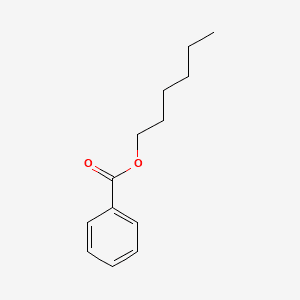 Benzoic acid, hexyl ester 분자 구조